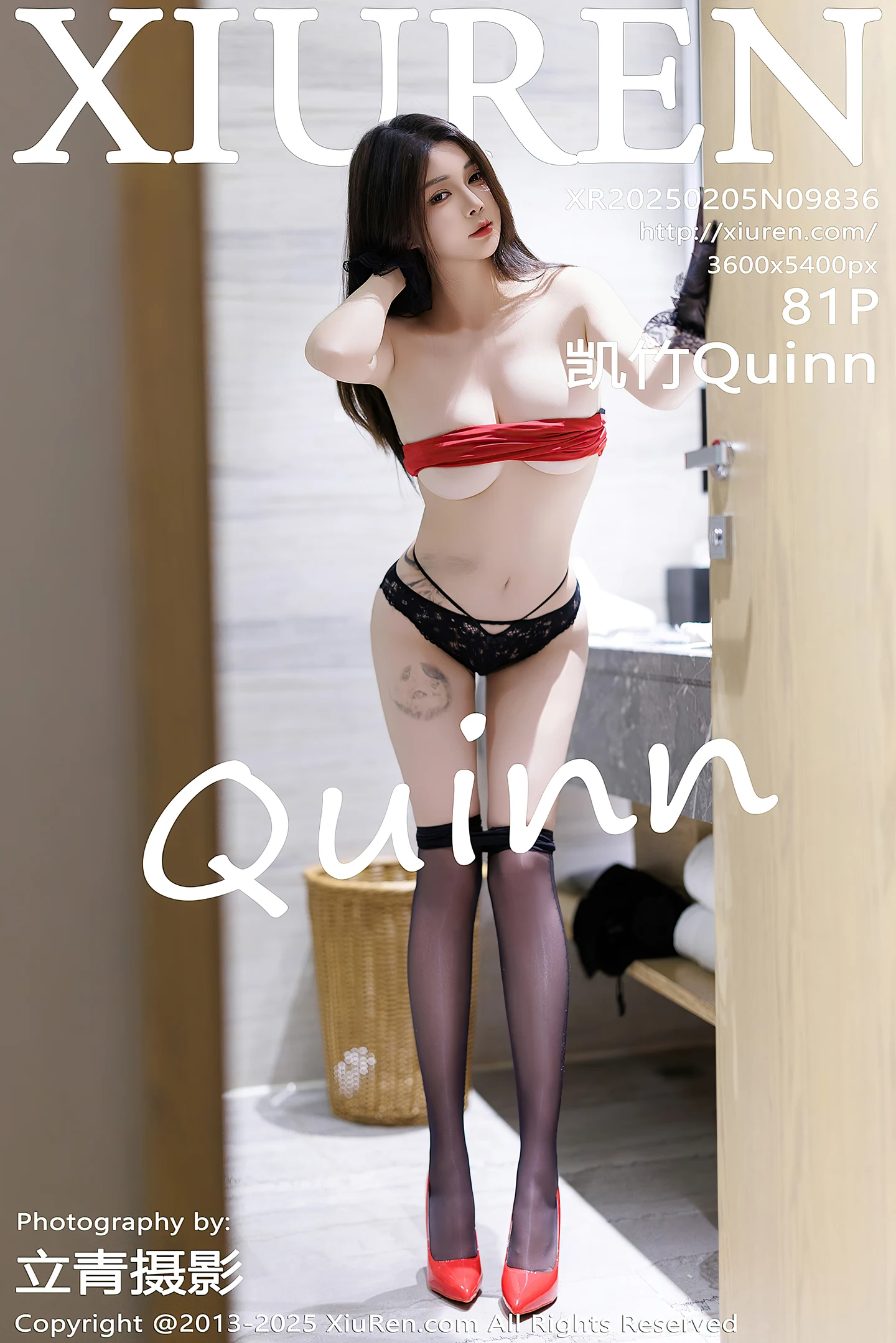 [XiuRen秀人网]No.9836_模特凯竹Quinn性感黑色蕾丝服饰配超薄黑丝秀丰腴身材诱惑写真81P-秀人网 - XiuRen.Space
